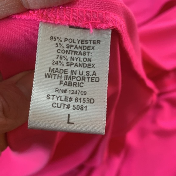 IC Collection NWT hot pink dress with  3D flowers sz L - Picture 8 of 10